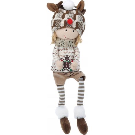 Home Styling Collection Figuras de Navidad Beige-Crudo