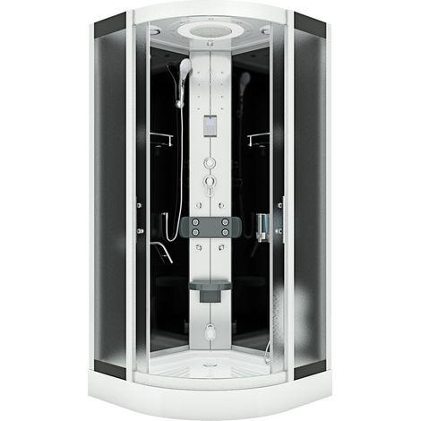 Dampfdusche Duschkabine Sauna Dusche D58-23M2 100x100 cm ohne 2K Scheiben Versiegelung (1/5)