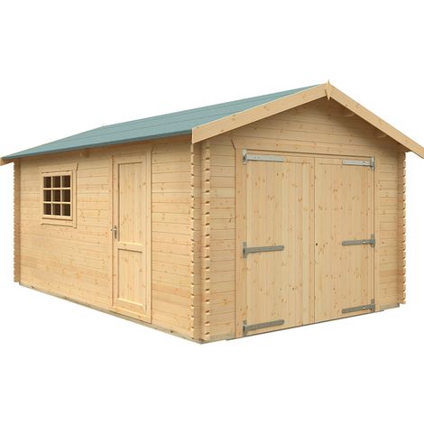 18x12 The Warwick 44mm Cabin - L535 x W355 x H282.9 cm - Solid Wood/Softwood/Pine - Natural