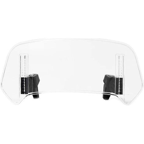 Transparente, verstellbare Windschutzscheibenverlängerung für Motorräder, passend für BMW, Kawasaki, Yamaha, Honda und Suzuki, 36 x 14 cm