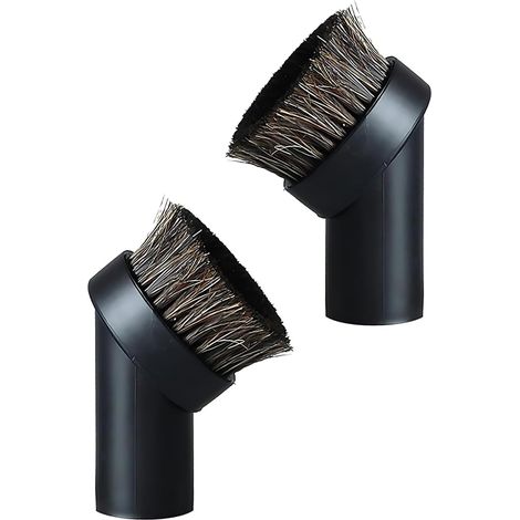 2-teiliges Set runder Staubpinsel, Rundstaubpinsel, Runddüsenbürste mit 32-mm-Anschluss, für Zuhause, Rosshaar (1/5)