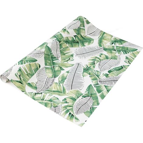 DC-Fix Liva Leaf Green Self Adhesive Film Modern Sticky Back Vinyl 2m x 45cm