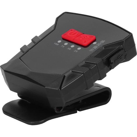 Lampe frontale LED sensorielle à clip pour casquette, à fixer sur la visière d'un chapeau. (1/5)