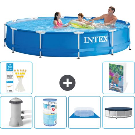 Frame Pool Rund - 366x76 cm - 7-teilig S246