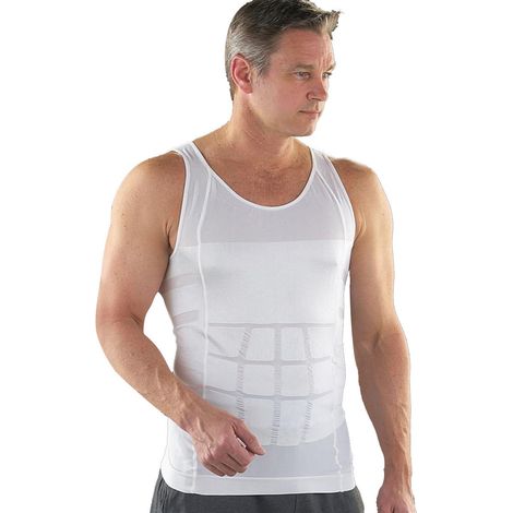1 T-shirt de compression, sans coutures, dos ajustable, gaine amincissante, ventre plat, pour sports de plein air (1/5)