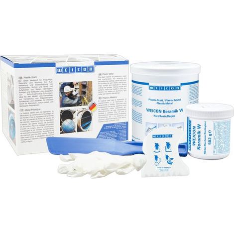 Epoxidharz zum Spachteln Weicon Keramik W weiß 2 kg