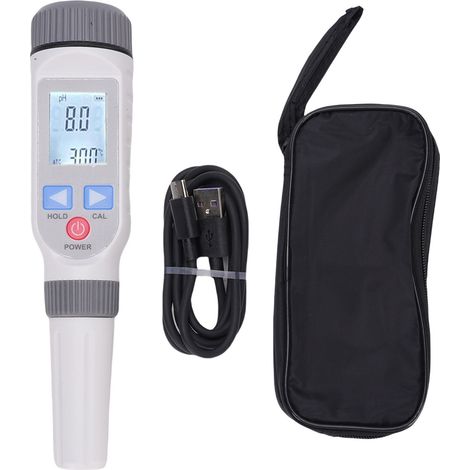 Misuratore di pH intelligente, precisione 0,05, schermo LCD a colori, tester portatile multifunzionale per la qualità dell'acqua per uso industriale. (1/5)