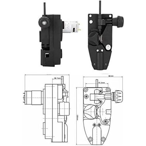Moteur d'alimentation de fil de soudeur MIG 24V 10W Pour fils 0,6-1,0 mm Vitesse 2-13 m/min Compact et silencieux