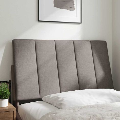 Coussin de tête de lit Hanko taupe 80 cm tissu (1/5)