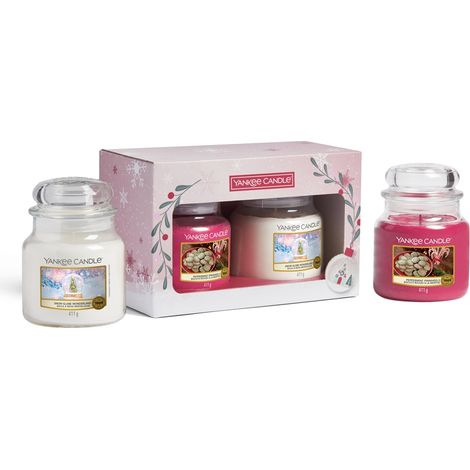 Coffret cadeau Boule à neige Pays des merveilles - Yankee Candle - 2 bougies moyennes (1/4)