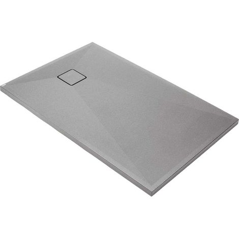 Deante Collection Correo Duschwanne grau metallisiert 140x80 cm