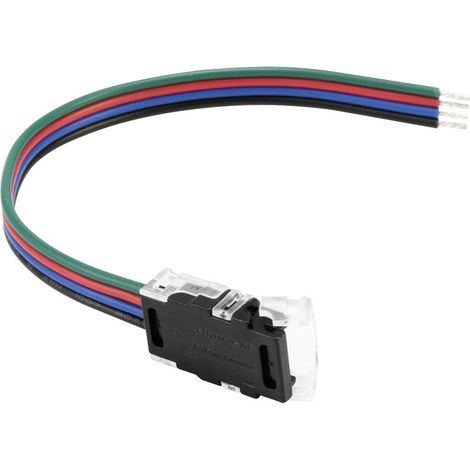 Striscia LED interno Eurolite led strip einspeiser 4pin 10mm plastica 17 cm (1/4)