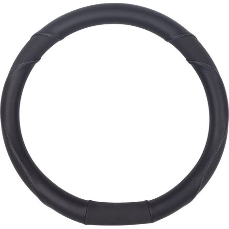 Couvre Volant Noir Avec Meplat Adaptable Pour Peugeot 208- 308 Ii