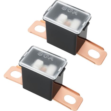 2 Pièces Cartouche Fusible à Borne pal 80A 32V Compatible avec rbc7 rbc11 Batterie ups (1/5)