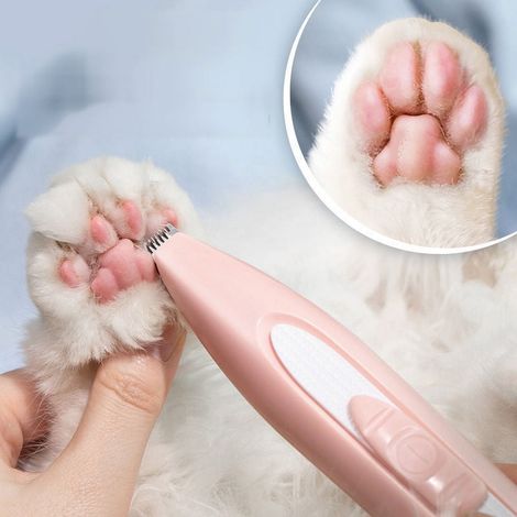 Tondeuse Pour Animaux - Sans Fil - LED Intégrée - Moteur Silencieux - Tête Fine En Céramique - Pour Chiens Et Chats - 1 Pièce (1/5)