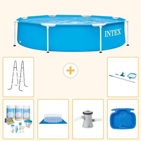 Intex Piscine Tubulaire Ronde - 244x51 cm - 7-pièces S20991 (1/5)