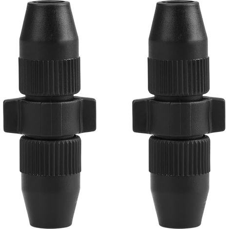 Lot de 2 tiges droites à double écrou pour pulvérisation de jardin - Connecteur fixe pour tige droite de pulvérisation de 8 mm (1/5)