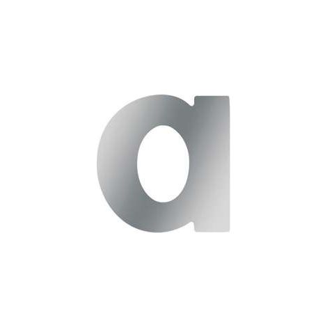 Lettera civica "a" in acciaio Inox