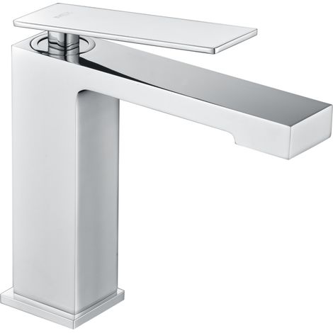 Imex - Grifo Monomando Lavabo Caño Bajo Cromado Serie Pisa