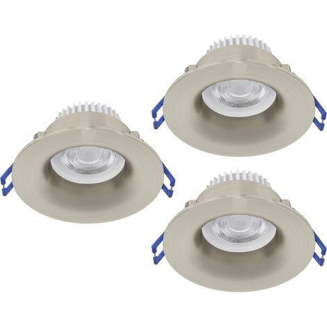 Faretto Incasso Moderno Salabate Alluminio Grigio 3 Luci Led 5W 3X540Lm Ip65 (1/3)