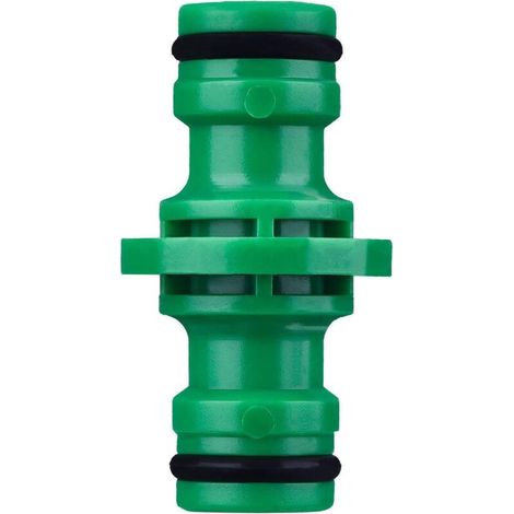 6 Pièces Double Connecteur de Tuyaux Mâles Raccords de Tuyaux pour Rejoignez Le Tube de Tuyaux de Jardin (Vert) (1/5)