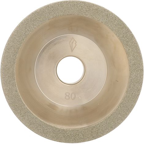 Ortviai Meule à diamant électrodéposée en forme de bol 100 x 20 mm, grain 80, pour meuleuse et polisseuse (1/5)