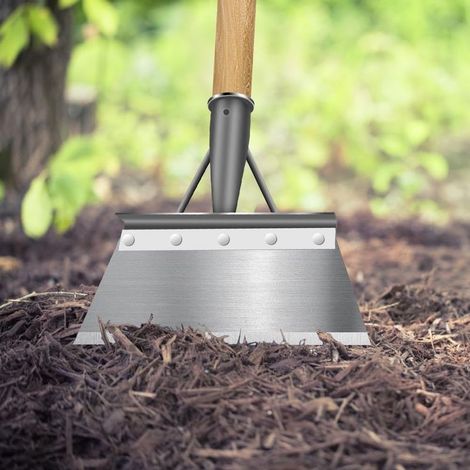 Pelle de Nettoyage multifonctionnelle, pelle Jardinage en Acier Inoxydable, pelle Jardinage pour Les Mauvaises Herbes et la Mousse, pelle grattoir de Jardin pour l'aménagement paysager (28cm) (1/5)