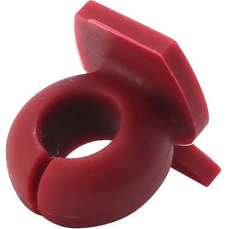 Lot de 8 marqueurs de verres à vin en silicone en forme de verre, pour identifier vos verres et décorer vos gobelets de fête (couleurs assorties).-M (1/4)