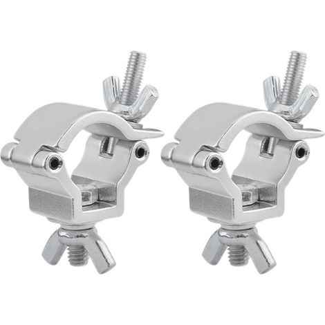 3-Piece Aluminum Mounting Stage Light Clamp for Mobile Stage Light Head, Suitable for Tube/Pipe with an Outer Diameter of 18-21mm, 22lb Capacity