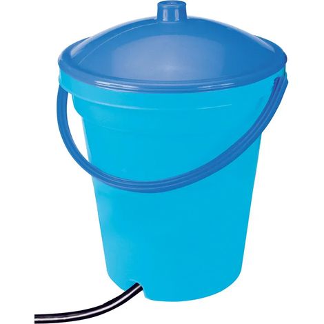 Seau abreuvoir 18L avec raccord de tuyau pour volailles et lapins - NOVITAL