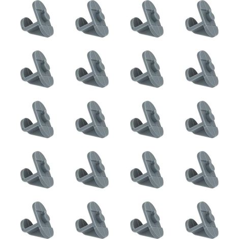 Confezione da 20 clip generiche per ripiani del frigorifero per migliorare lo spazio di archiviazione in cucina, accessori per frigoriferi commerciali (1/4)