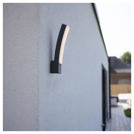 KIRA APPLIQUE MURALE D'EXTÉRIEUR LED EN FONTE D'ALUMINIUM ANTHRACITE LUTEC 5288902118 (1/4)