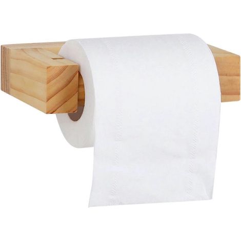 Porte-papier toilette carré en bois sans clous, accessoires de salle de bain, porte-essuie-tout, porte-rouleau de cuisine (1/5)