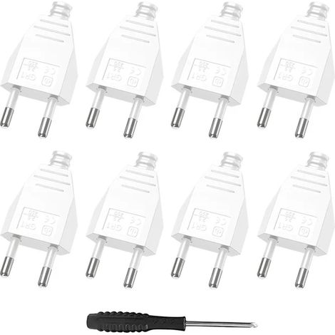 (8 blancs) Adaptateur de prise standard européenne (1/5)