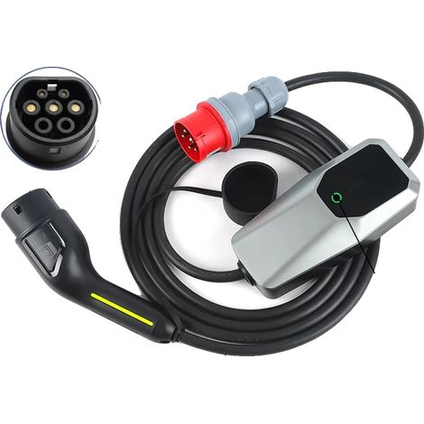 Cargador para vehículos eléctricos de 11 kW, corriente de 16 A, compatible con tipo 2. (1/2)