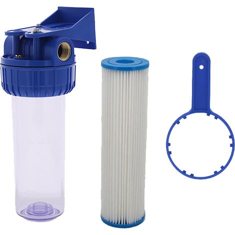 Filtres eau domestique - Filtre anti-impuretés 9''3/4 avec cartouche lavable polyester 20µ de Centrocom (1/5)