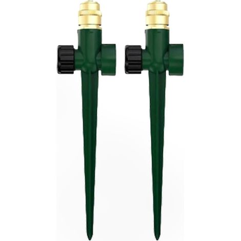 4Pcs Base de Jardinière Automatique pour Arroseur Rotatif en Laiton, Buse Réglable 360° Grande Couverture, Support Stable (1/5)