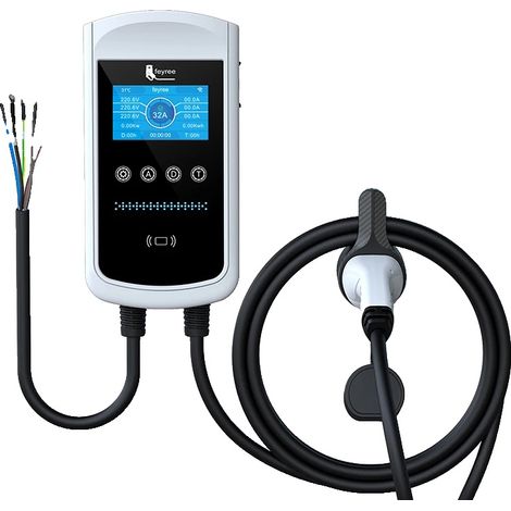 Chargeur EV, Surveillance Intelligente, Fonctionnalités de Sécurité Améliorées, 22KW 32A 3 phases, TYPE2 (1/2)