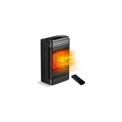 Chauffage Electrique, 1500W Mini Radiateur Céramique, Radiateur Soufflant Avec télécommande, 70°Oscillation, 24H Minuterie Thermostat Réglable, 3 Modes pour Bureau, Chambre, Salon (1/5)