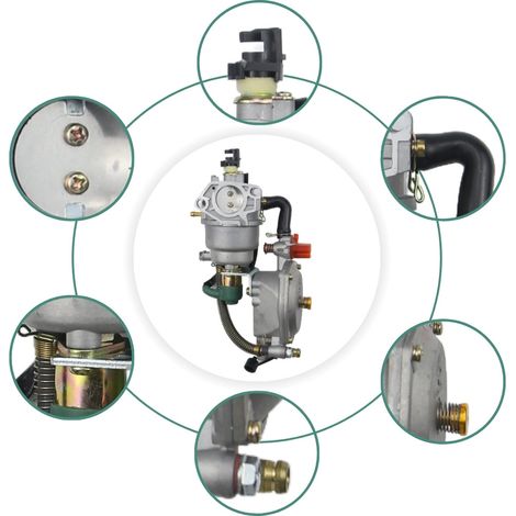 188F dual-fuel carburetor, 5-8 kW LPG/CNG generator GX390, natural gas carburetor--DTEKGAZ