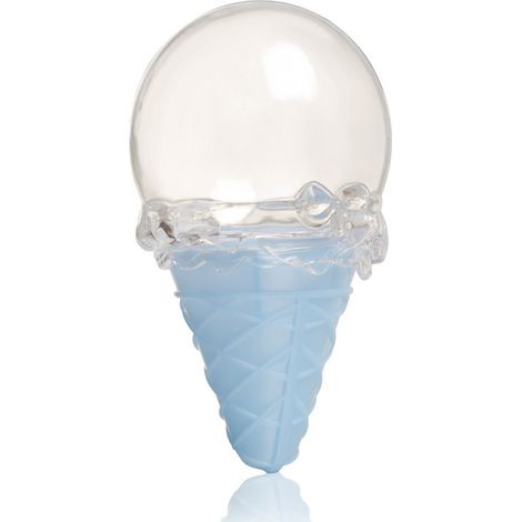 Boîtes à bonbons en plastique transparent (lot de six) en forme de cornets de glace, idéales pour les mariages, Noël, les cadeaux d'anniversaire de bébé et les cadeaux d'invités (bleu). (1/5)