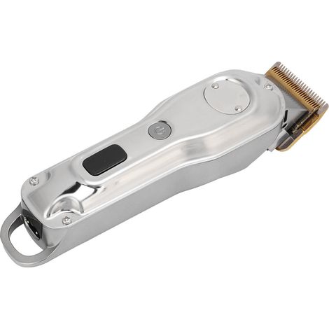 Tondeuse à cheveux avec 10 sabots de guidage, écran LCD LED et prise USB pour une utilisation personnelle et professionnelle. (1/5)