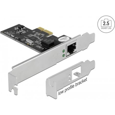DeLOCK Delock 89598 - PCIe - RJ-45 - PC - 2,5 Gbit/s - Windows 10 x64 - Linux Kernel 5.8