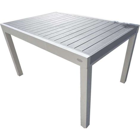 Giardini di Maggio Tavolo Azalea - Bianco Grigio - 135/270x90 cm