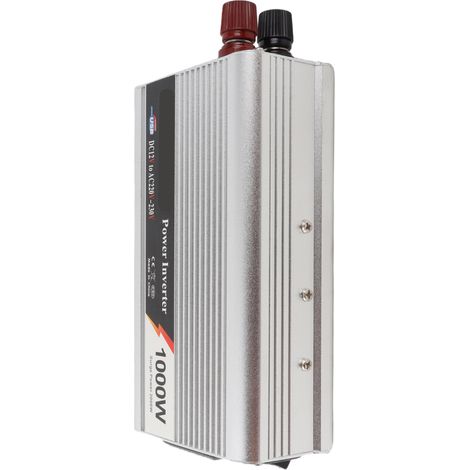 Convertisseur de puissance pour véhicule 1000 W avec interface USB, ventilateur de refroidissement silencieux, convertisseur CC 12 V vers CA 220-230 V (1/5)