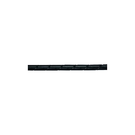 gaine spiralée pe 25 mm noir en couronne de 10 mètres