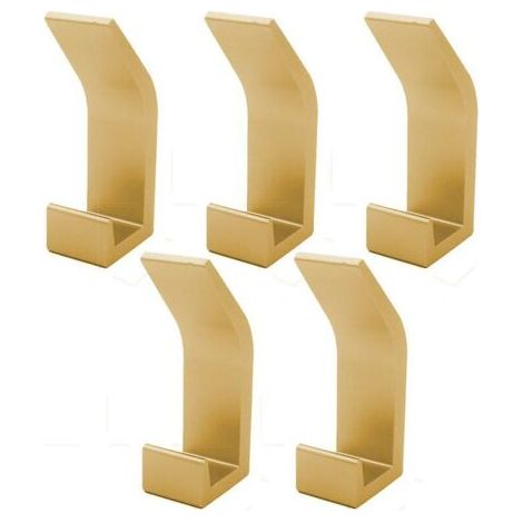 Badezimmer-Hakenleiste, 5 Stück, Handtuchhaken, Wandhaken, Kleiderhaken, Wand aus Edelstahl, rostfrei, Haken für Badezimmer, Toilette, Handtuchhalter, Küche, Büro (1/4)