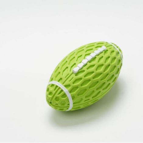 Pelota de juguete para mascotas, pelota resistente a las mordeduras, pelota sonora para perros, pelota de goma para masticar, moluscos, verde (1/5)
