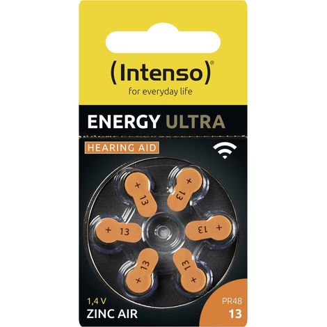 Intenso Pile pour appareil auditif PR48-13 1.45 V 6 pc(s) 230 mAh zinc-air 7504426 (1/4)