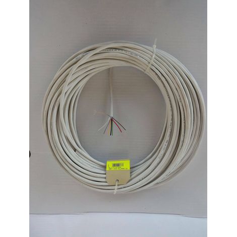 Elettroservice 50 metri cavo allarme schermato 8 conduttori di cui  6x0,22 mm &432x0,75 mm fa-22/b50